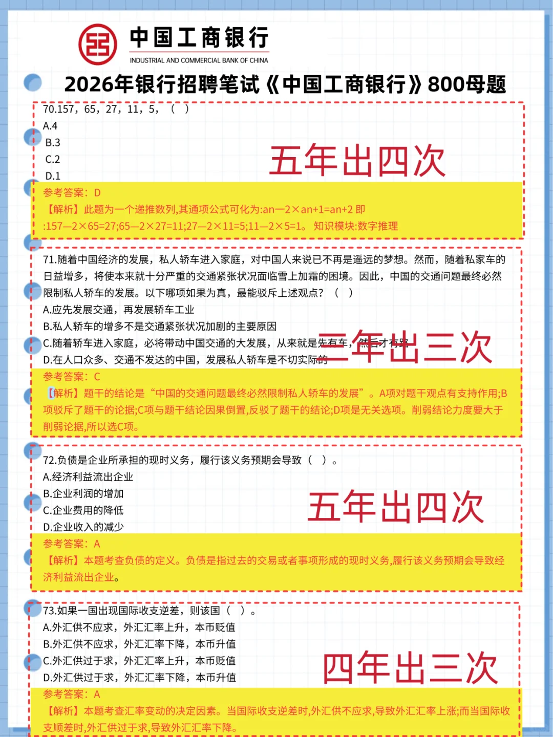 10.15了，工商银行笔试，进度为0的抓紧背吧