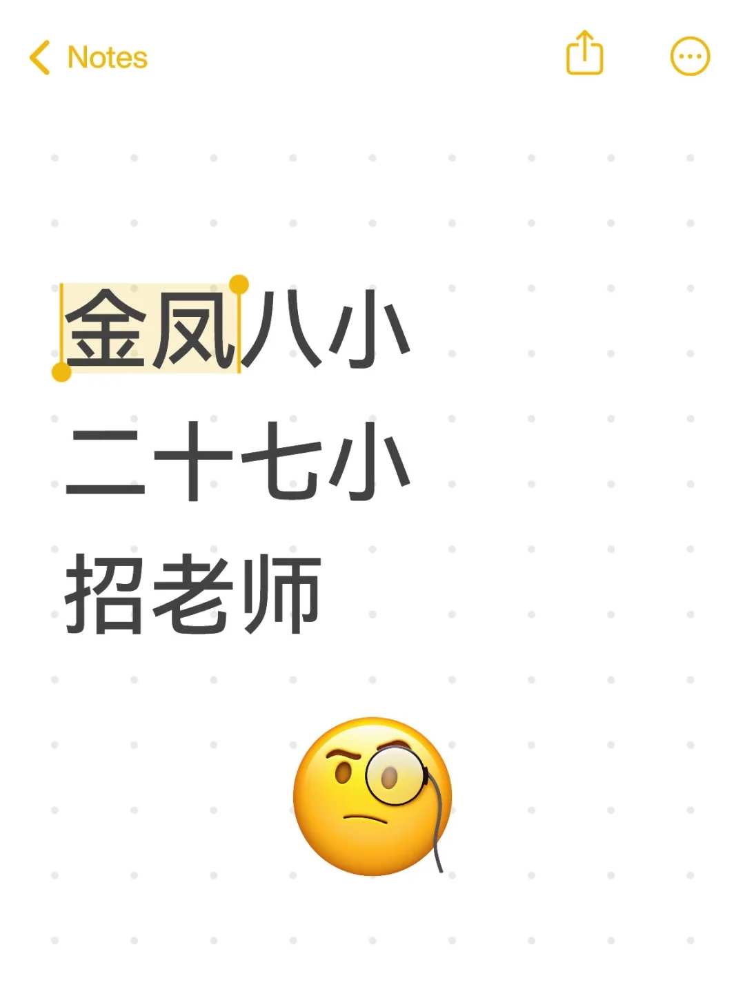 金凤八小 二十七小招老师