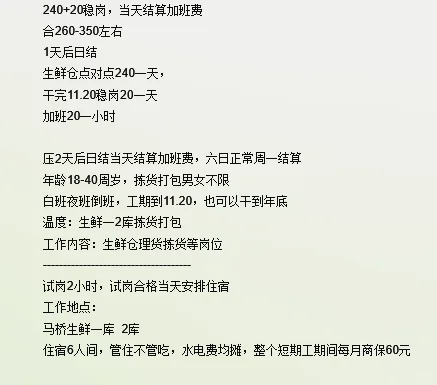 这里需要人，想要找工作的看过来