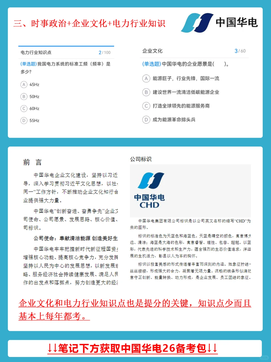 中国华电2026校招新考纲考情分析笔试攻略！