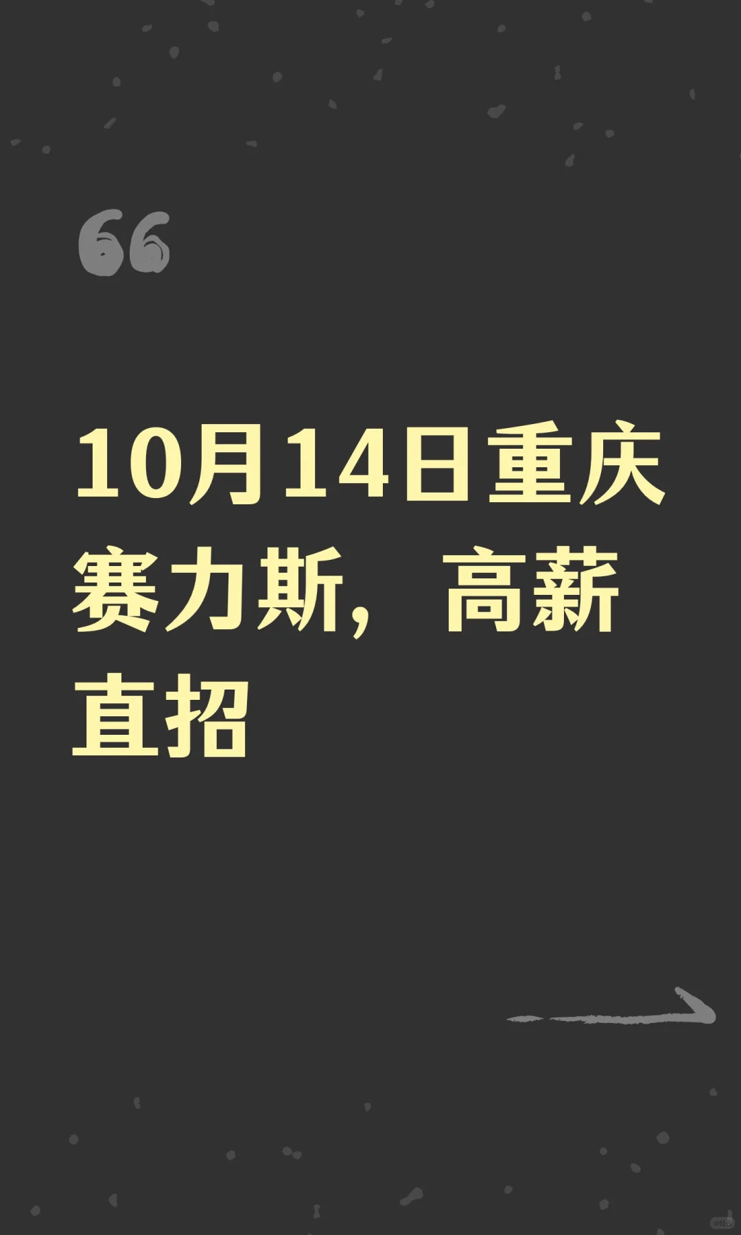 10月14日重庆赛力斯，高薪直招