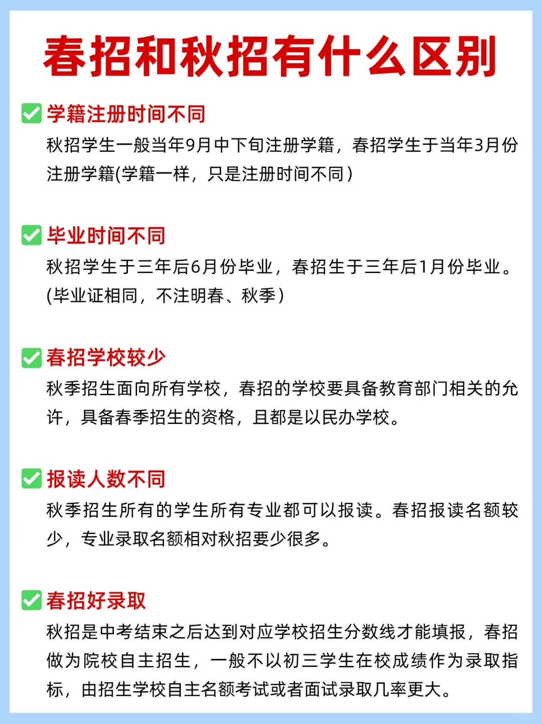 什么是初三春招？春招和秋招有什么区别？
