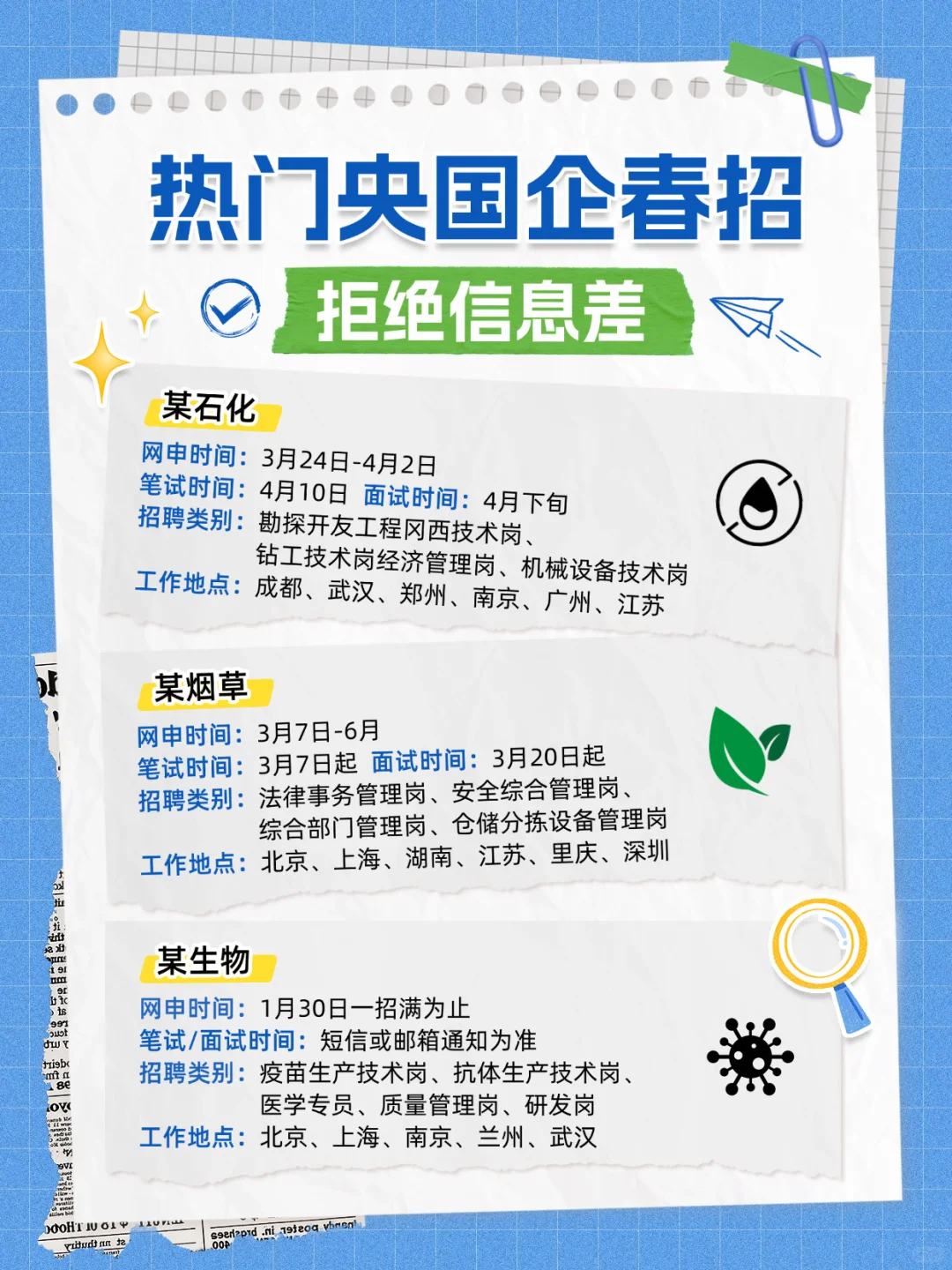 热门央国企春招｜这波岗位别错过🔥
