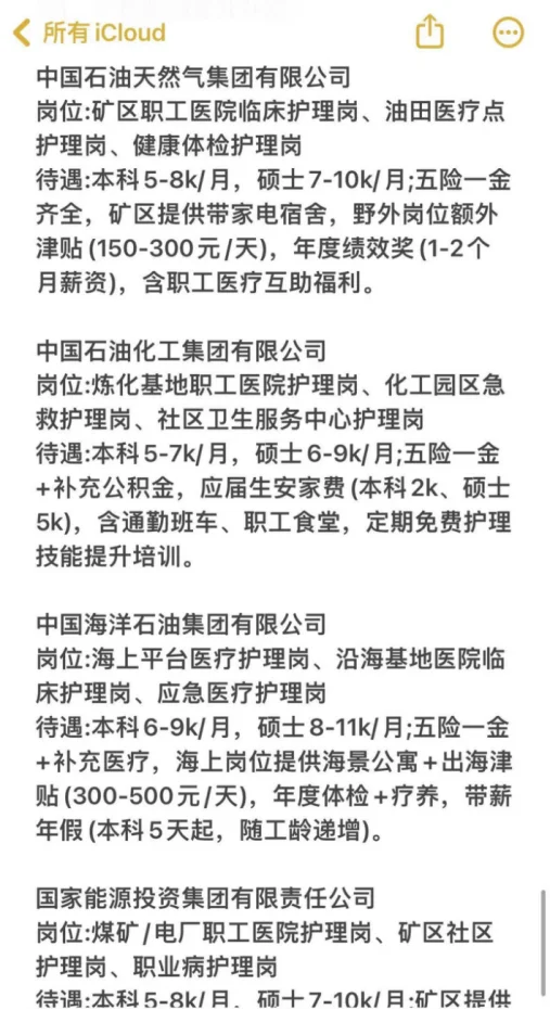 护理学专业必投央国企——秋招篇