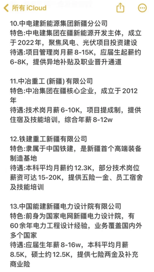 秋招必投的央国企（乌鲁木齐篇）