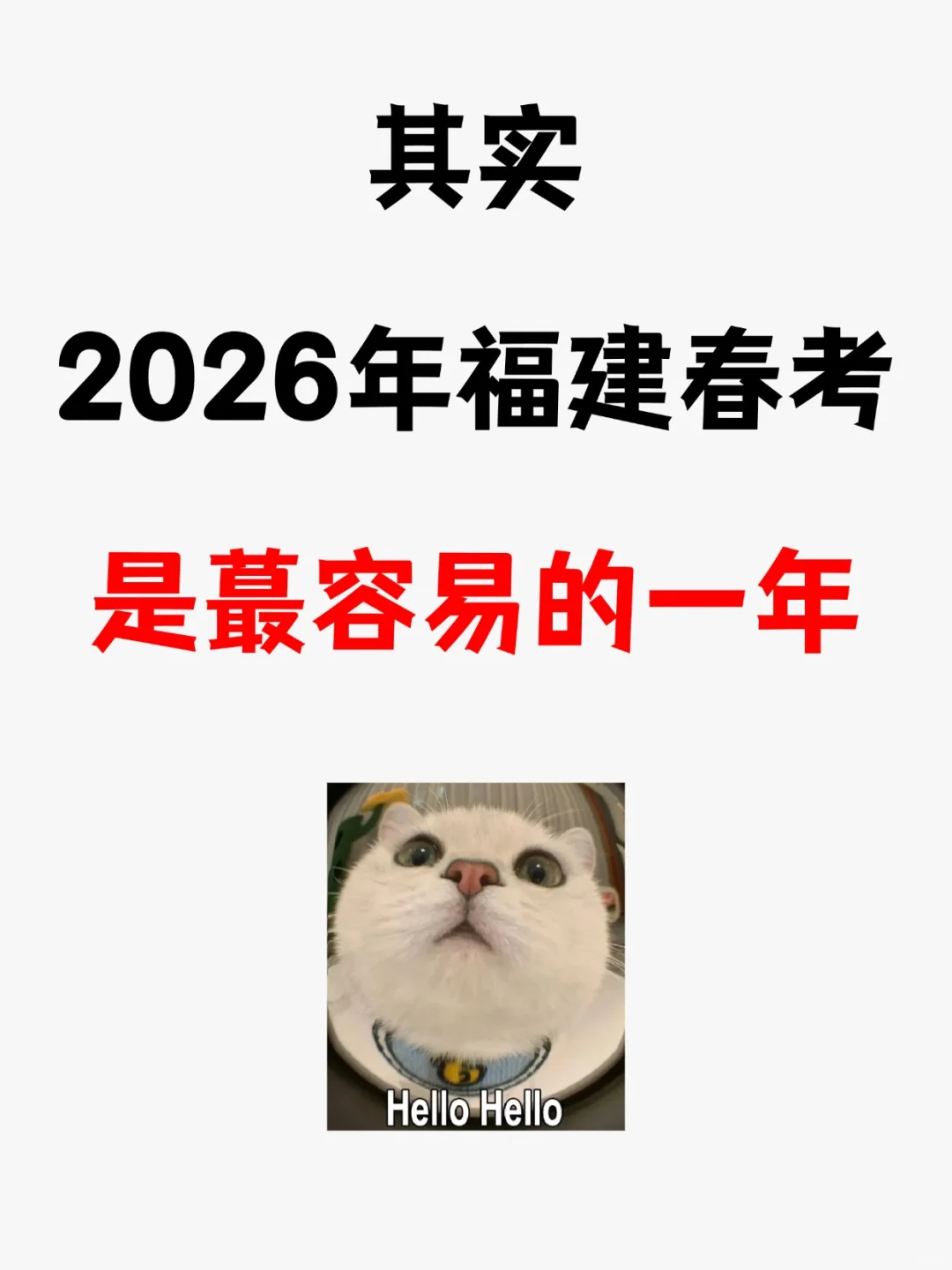 明年福建春考是蕞简单的一年！还不知道考啥