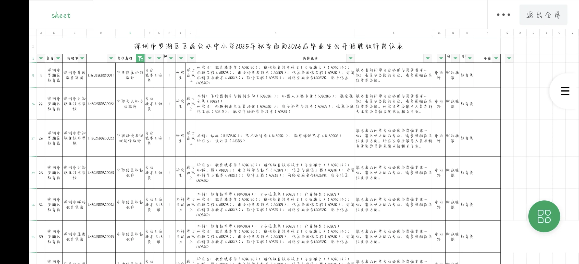 深圳招6️⃣信息技术教师，岗位多，机会大