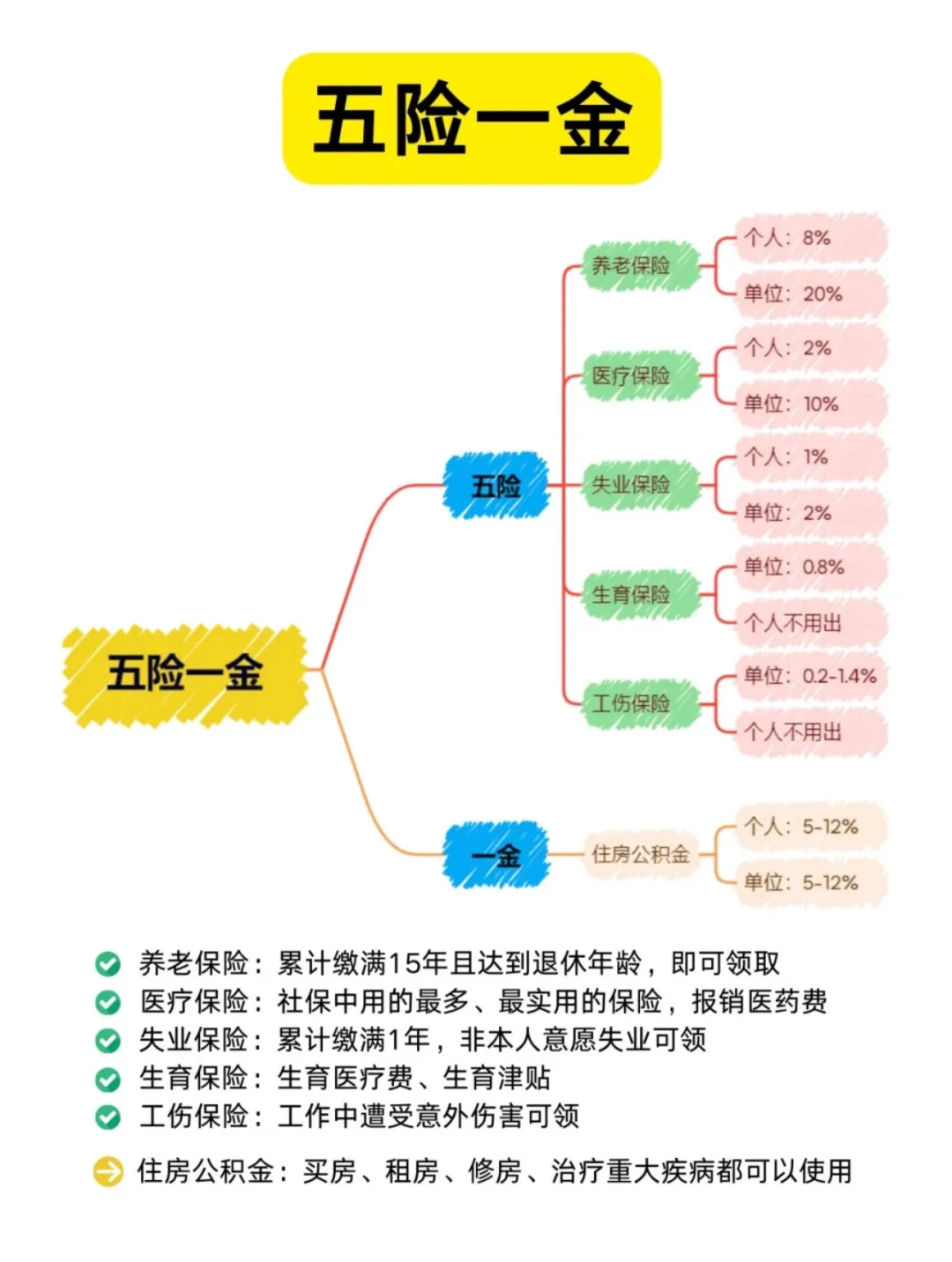 新手入职第一课：看懂五险一金