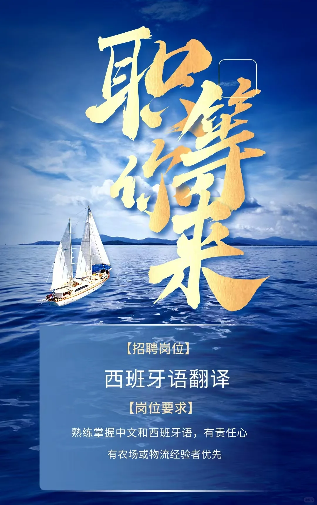 急聘西班牙语翻译！！！
