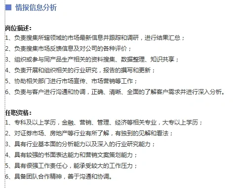 职位说明书系列，你值得拥有！