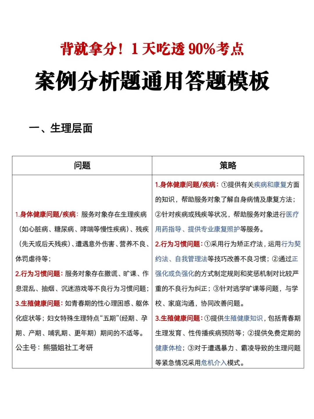 案例分析万能模板：有点套路但速成