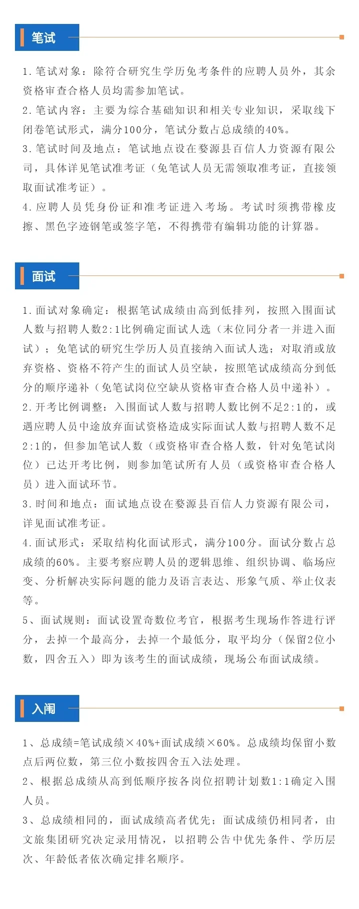 婺源文旅集团招聘10人