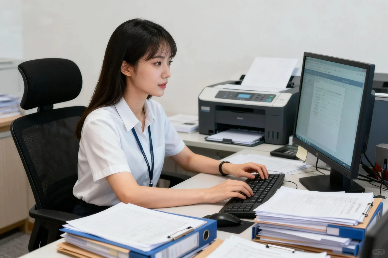 文员招聘，薪资4500，缴纳五险，双休行政班