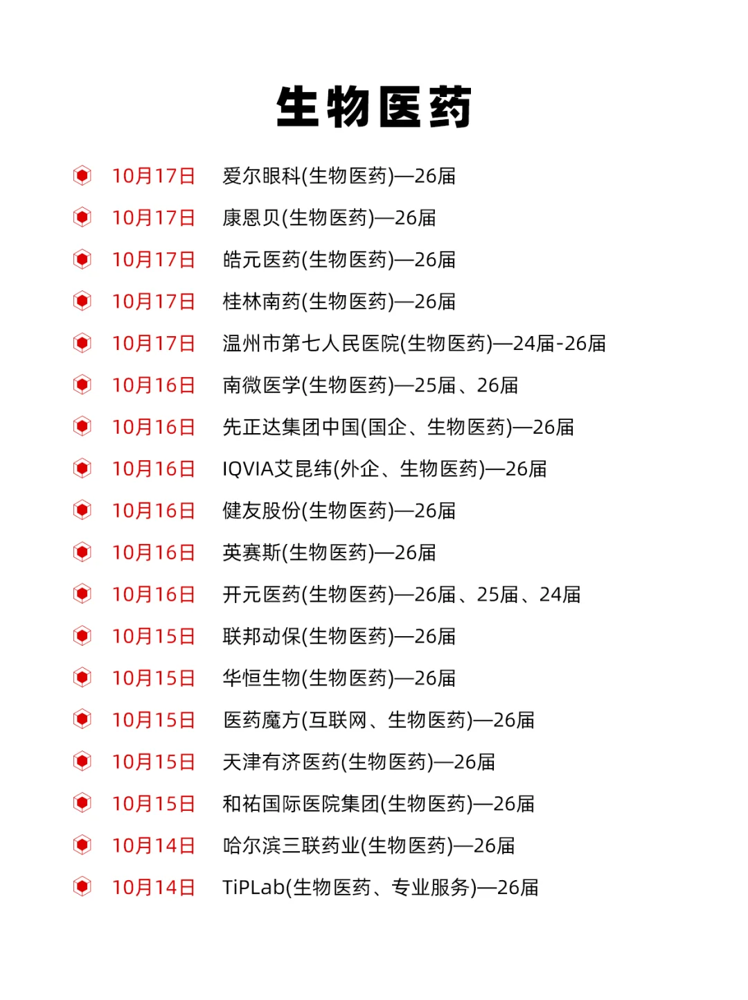 10.17 都是今天新开的秋招，又爆💥了
