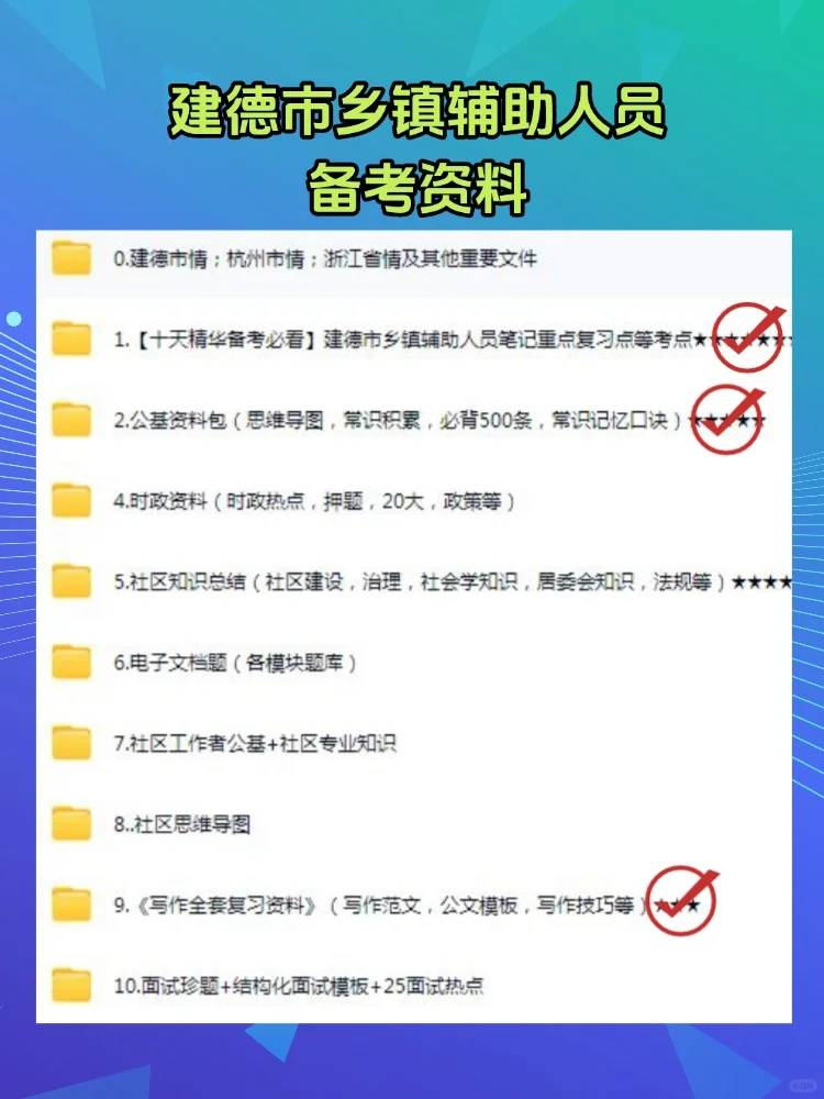 2025杭州市建德市乡镇辅助人员招聘考试资料