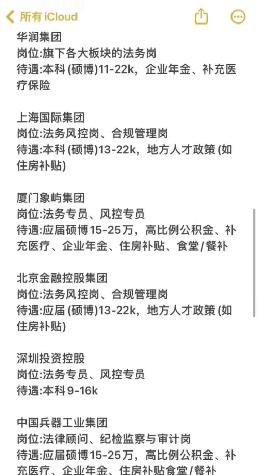 法学专业必投央国企——秋招篇