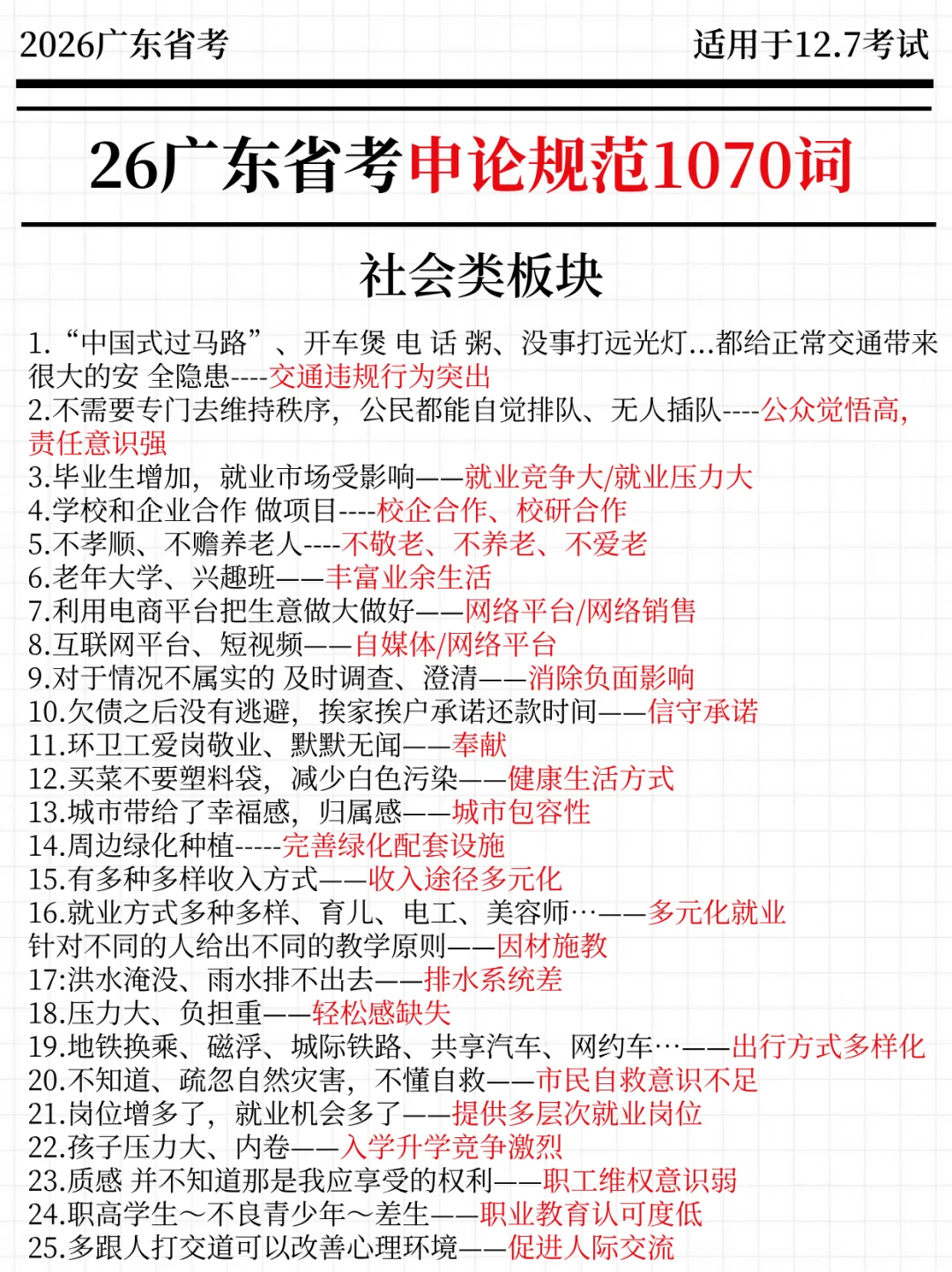 强调一下，12.7去参加广东省考的人