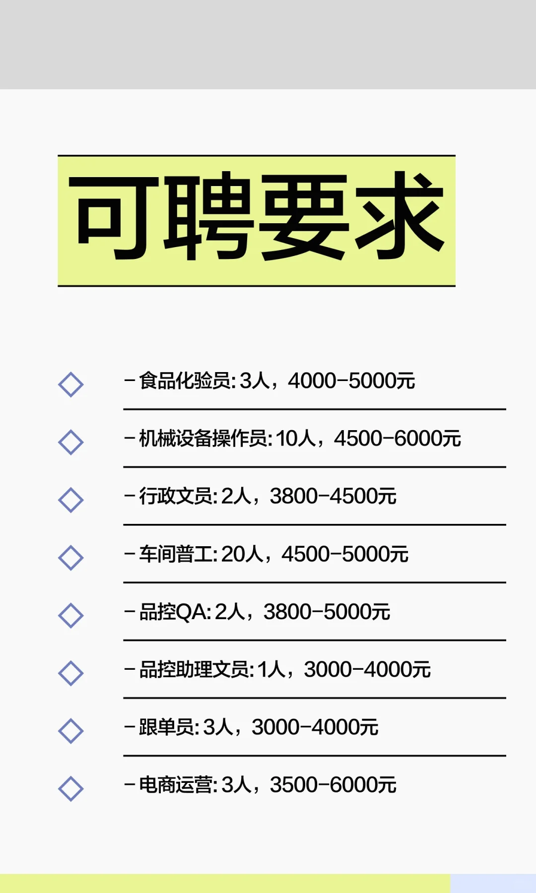 宁德古田15岗招58人！月薪最高6k