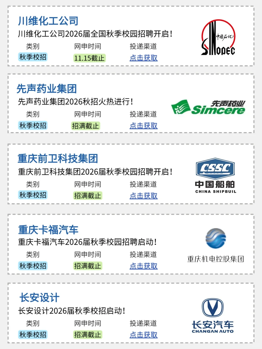 10月14日 | 请继续投重庆秋招呀！🥳