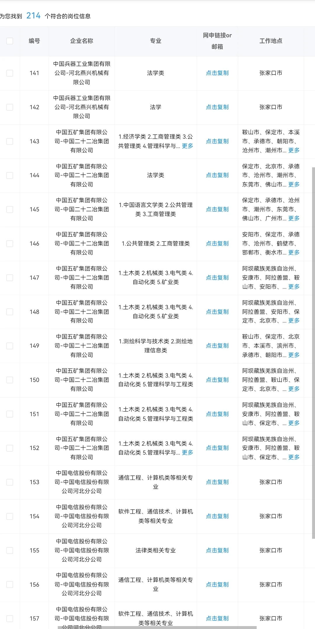 河北张家口秋招可投央国企