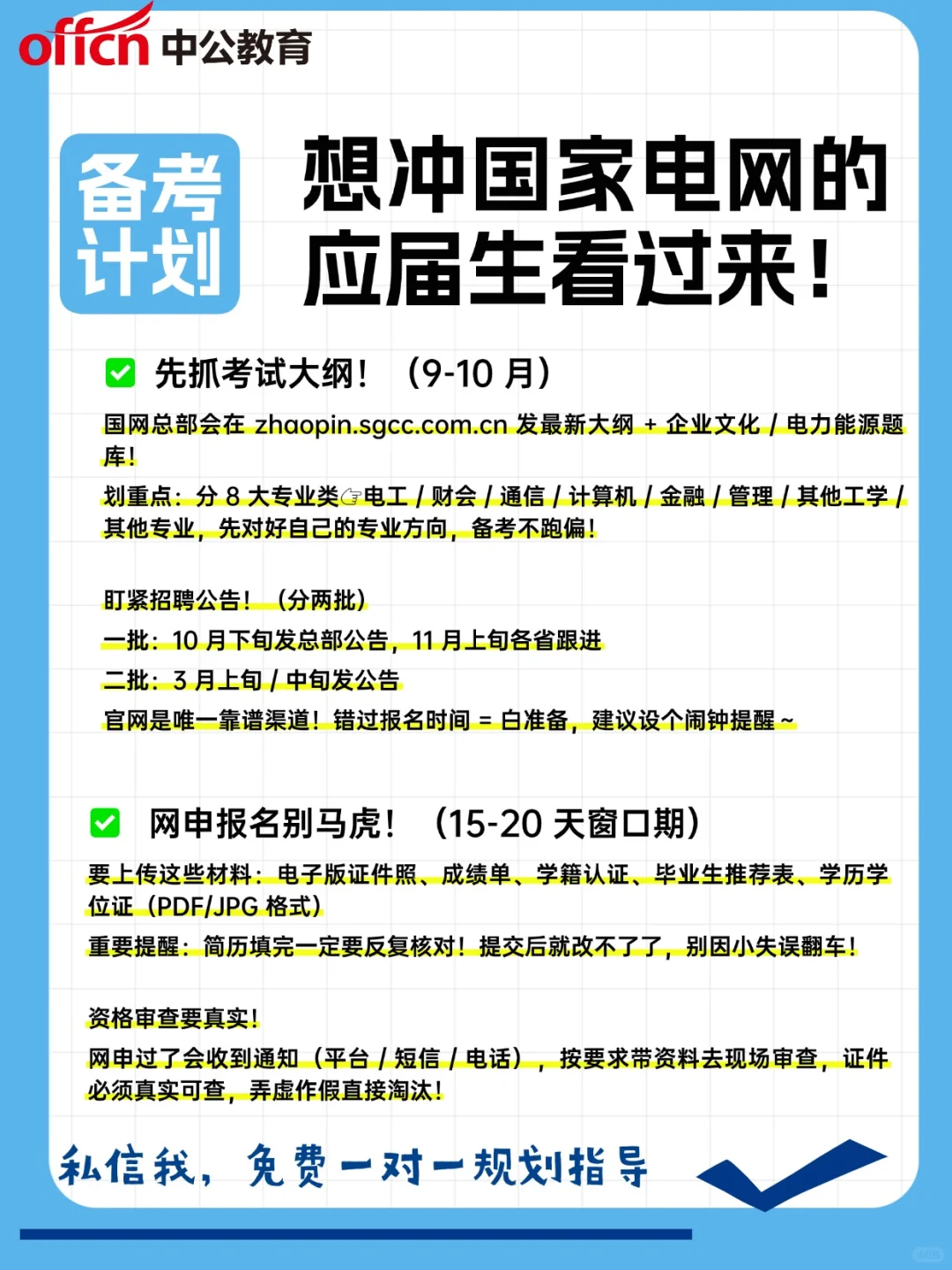 想冲国家电网的应届生看过来！