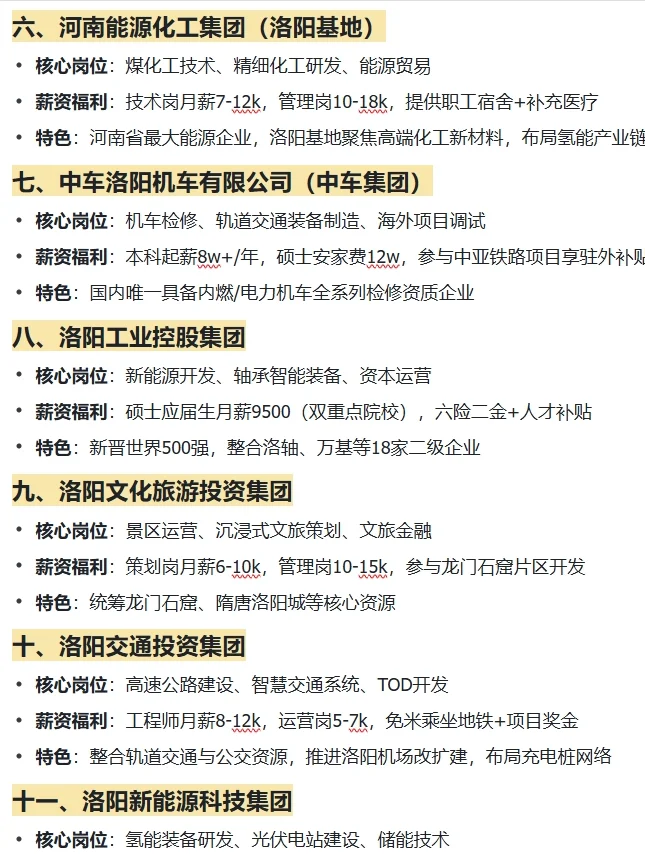 大学生放心冲的央国企——洛阳篇
