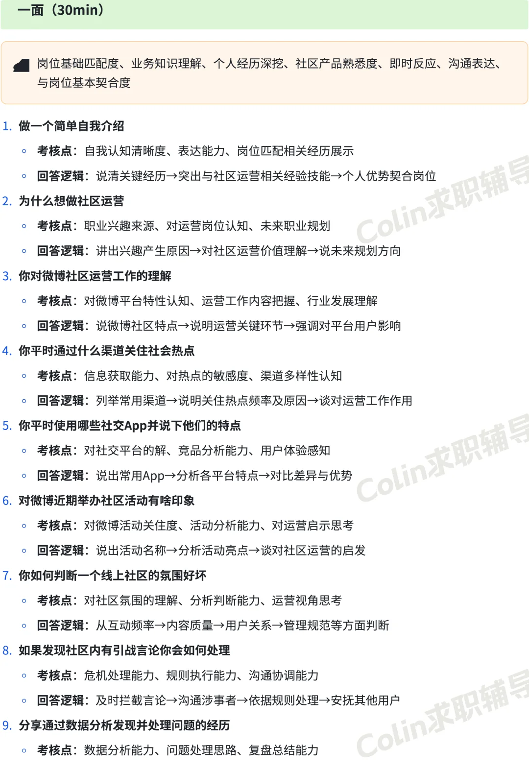 5分钟秋招上岸 | 新浪微博社区运营面经
