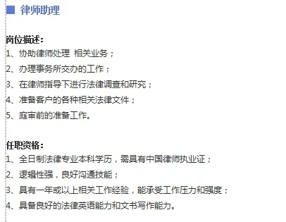 职位说明书系列，你值得拥有！
