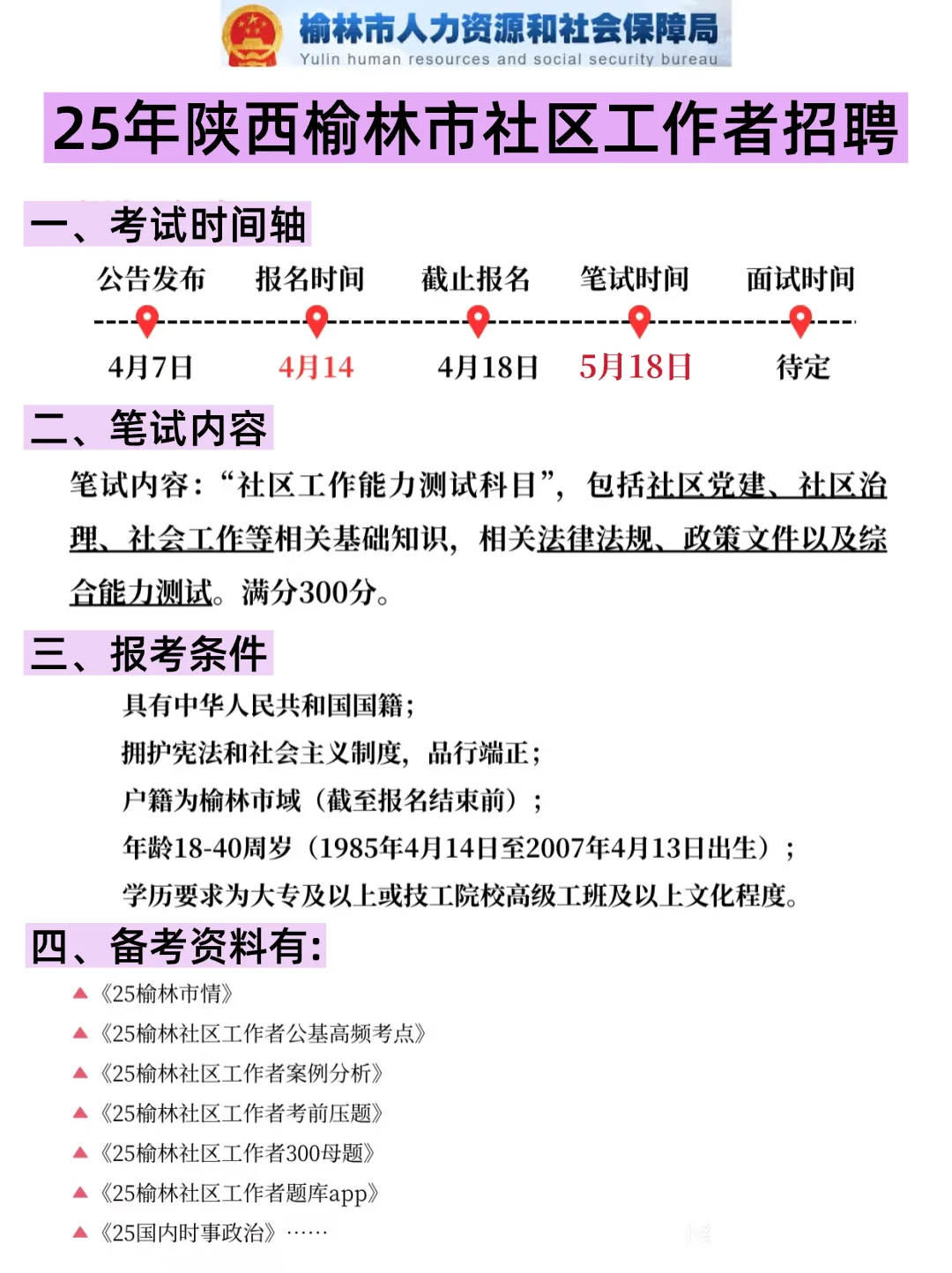 陕西榆林社区工作者，就这几页纸，熬夜背吧
