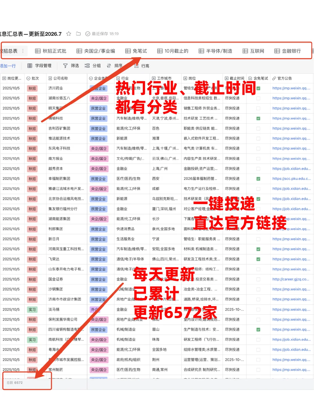 900+免笔试秋招信息汇总🔥