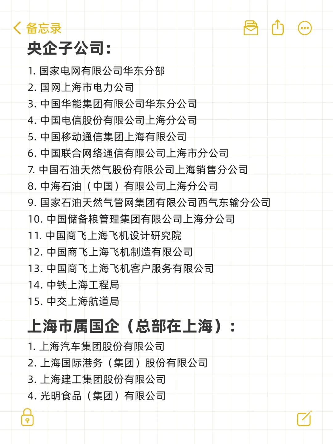 秋招一定要投的央国企一一上海篇