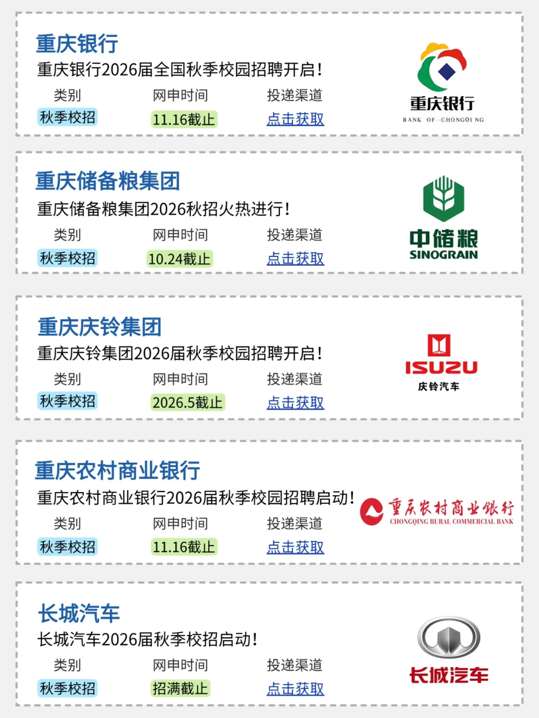10月14日 | 请继续投重庆秋招呀！🥳