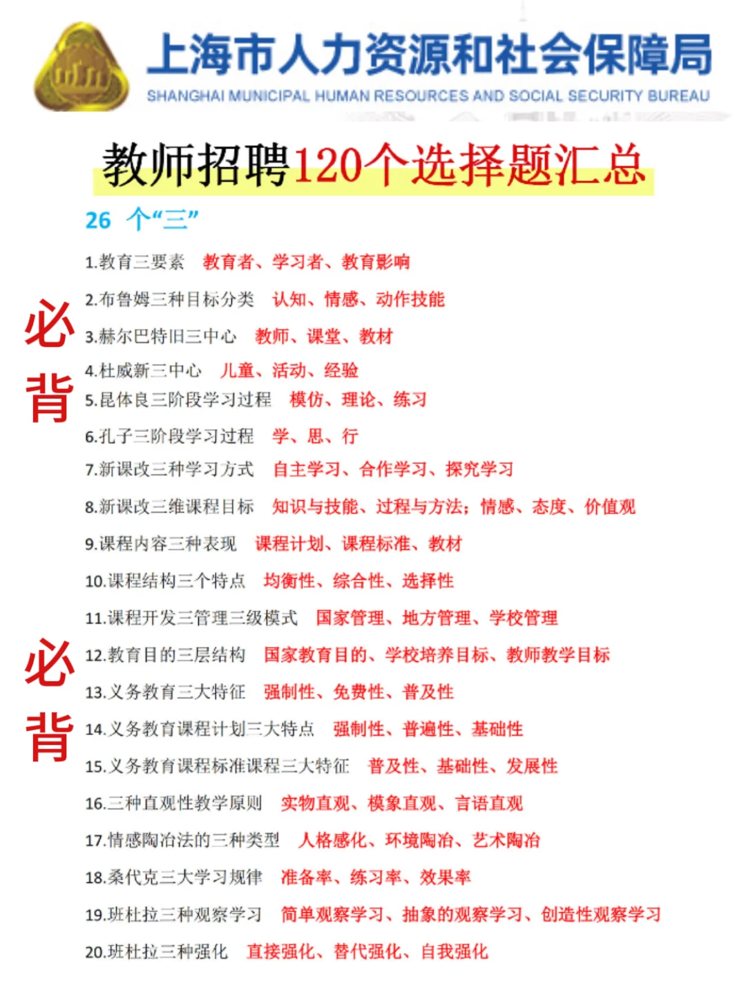 提醒一下！11.8参加上海浦东新区教师编的人