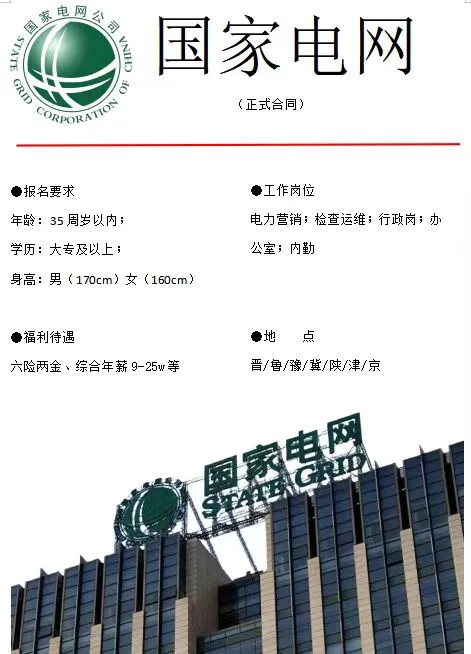 国家电网招聘来啦！