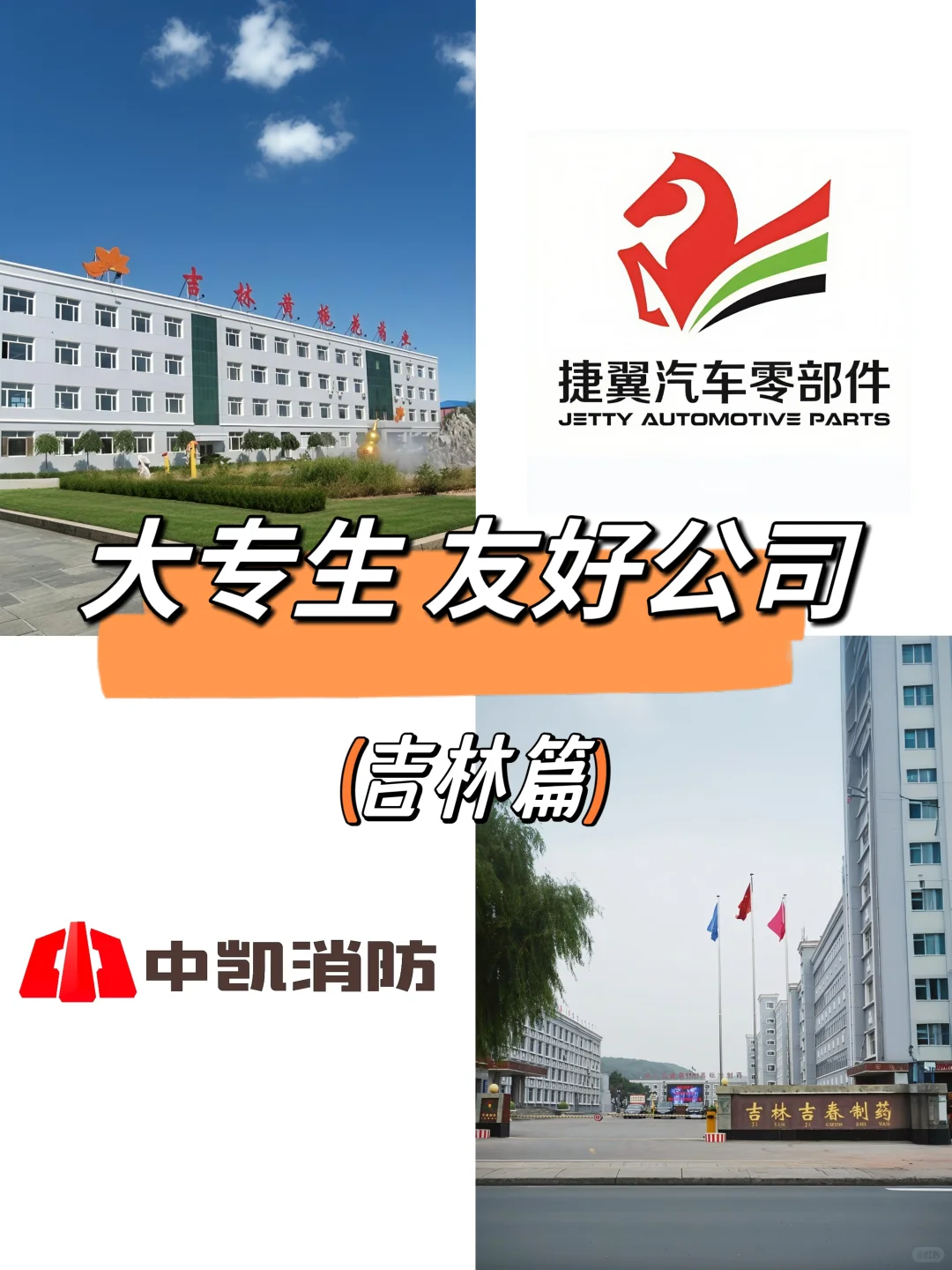 吉林大专生可以去的公司，一起看吧