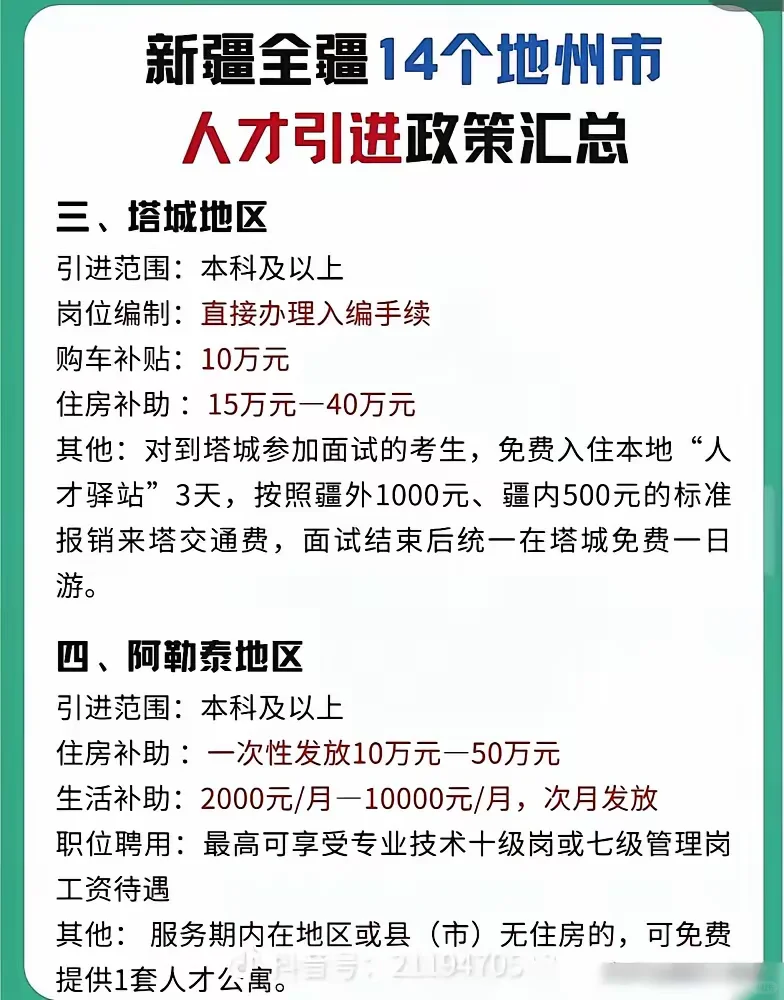 新疆人才引进政策，你心动💓了吗？