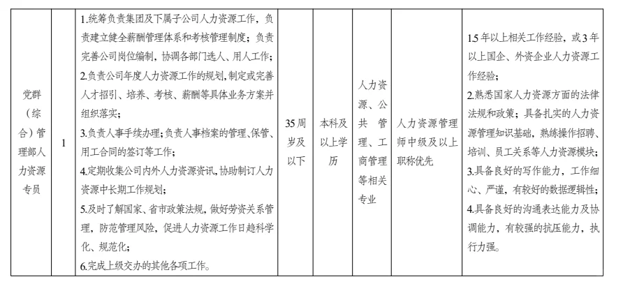 无锡国企工作人员选聘公告（10.13-10.27）