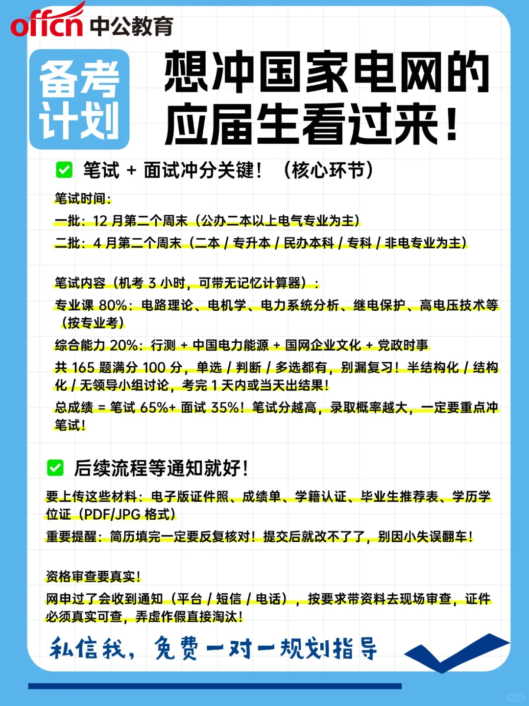 想冲国家电网的应届生看过来！