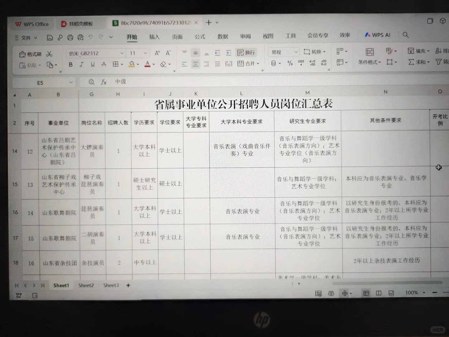 山东文旅厅招聘