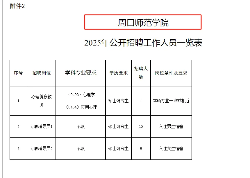 高校辅导员招聘信息（含教师岗和行政岗）