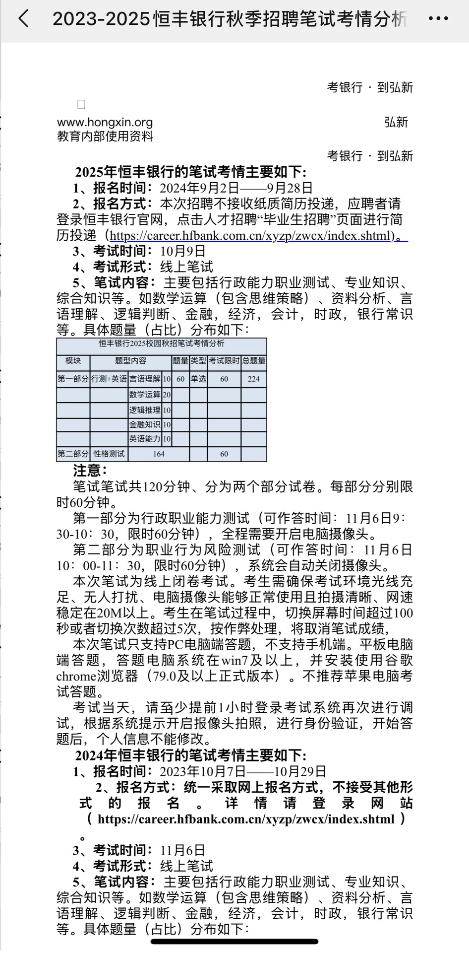 10.16恒丰银行笔试 无非就这200题