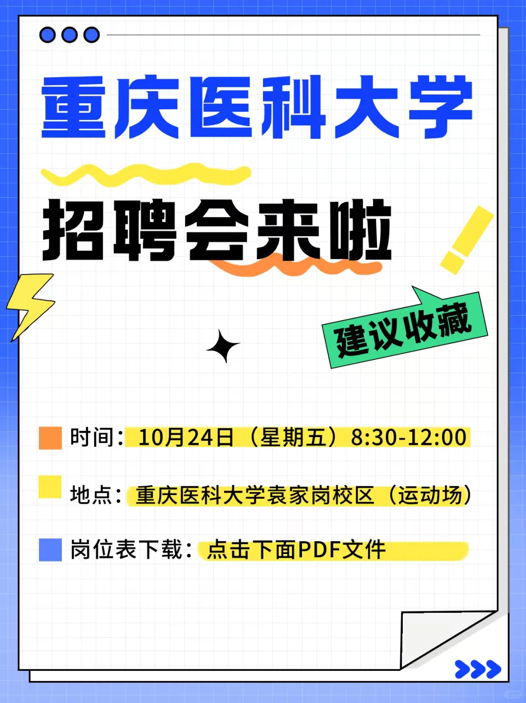 重庆医科大学双选会参会单位岗位