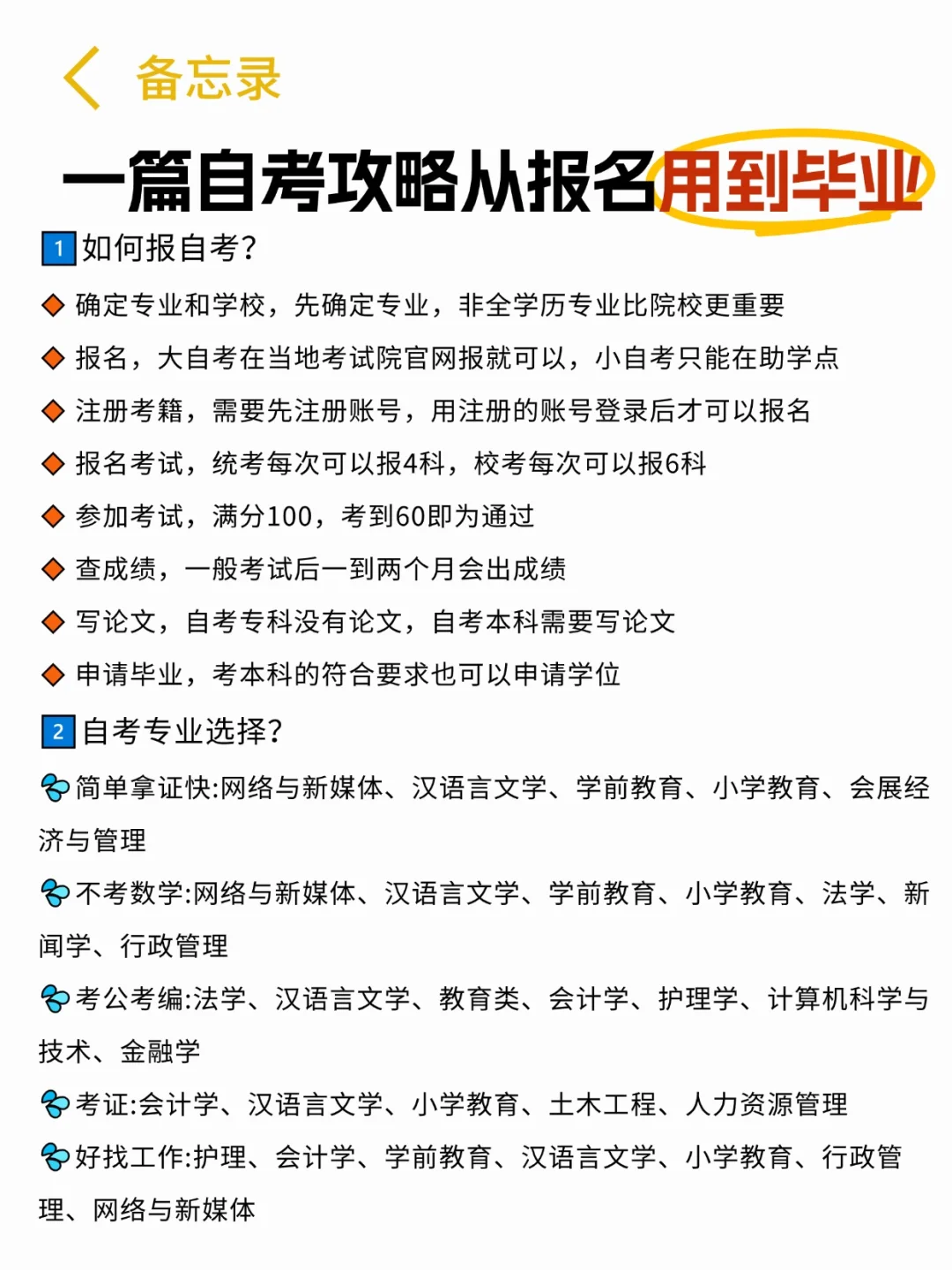 26自考|一张图了解清楚完整时间线啦🔥
