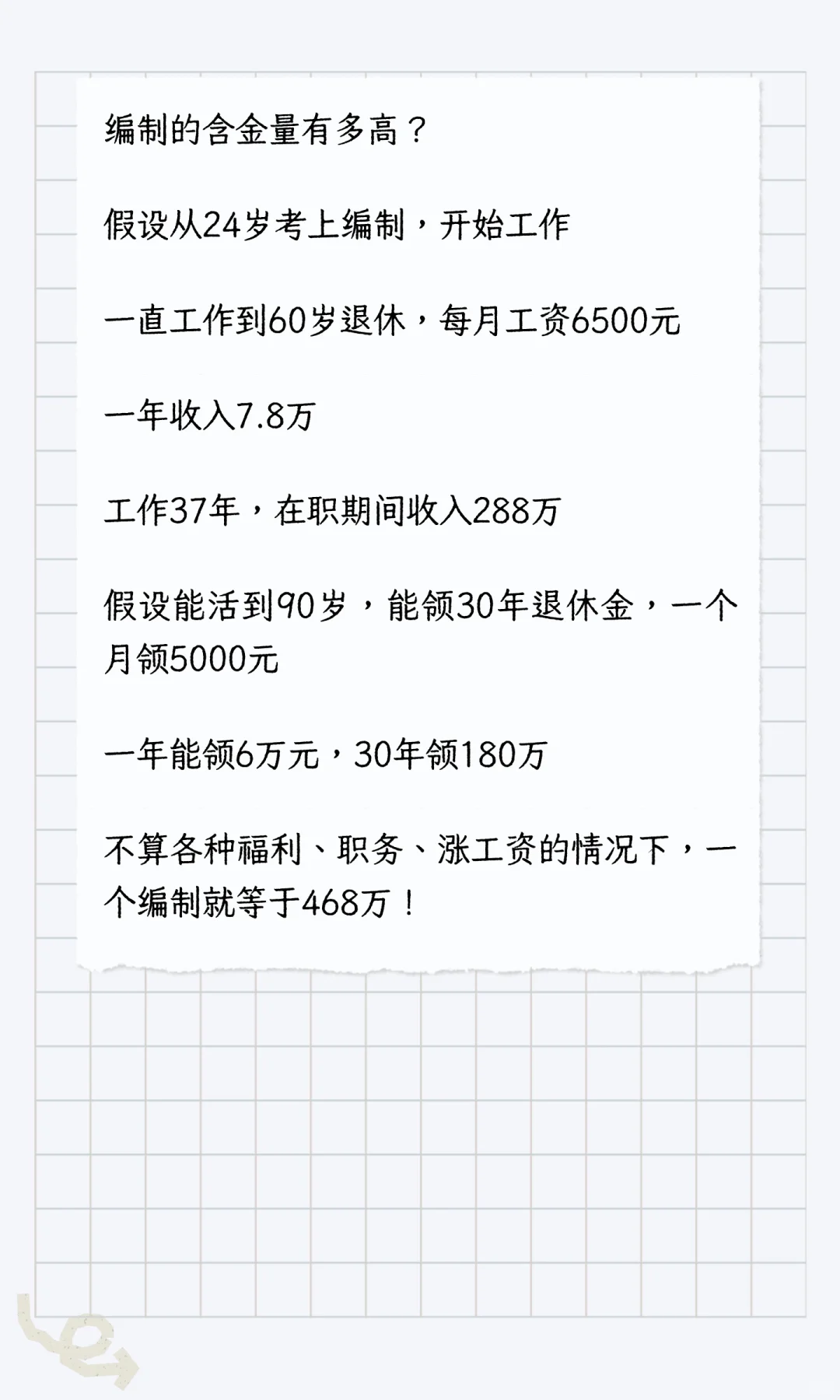 一个编制的含金量会有多高？
