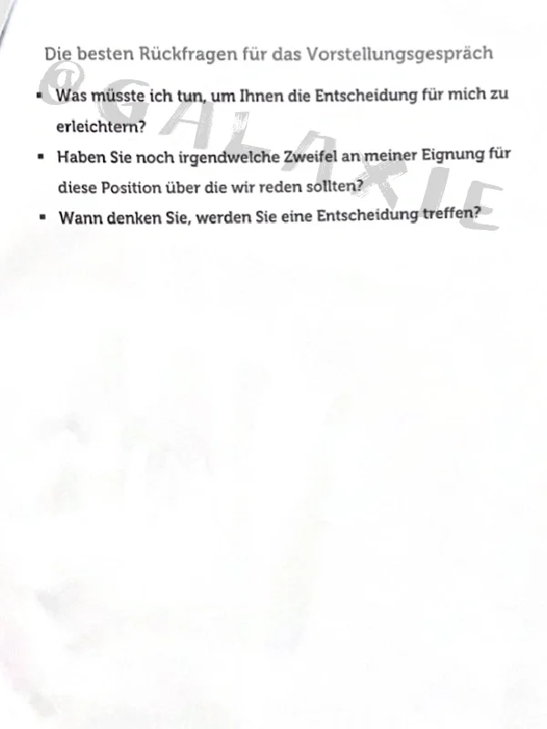 💼求职｜🇩🇪面试中最好的反问问题