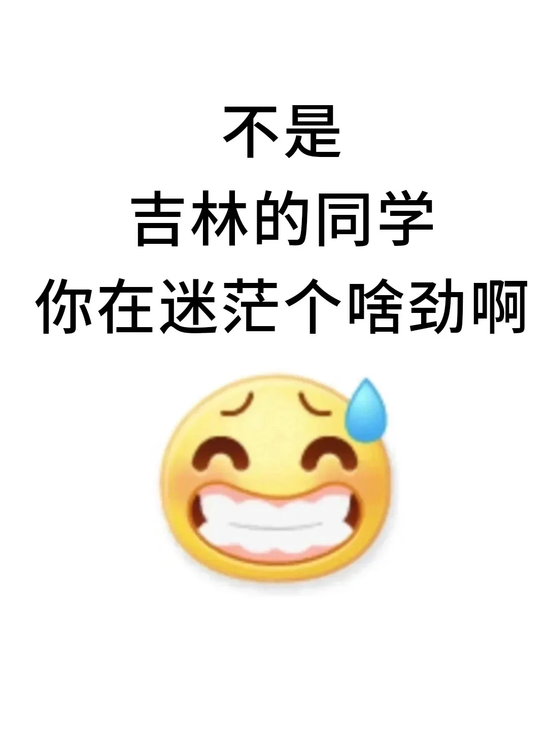 不是，吉林的同学你在迷茫个啥啊！！