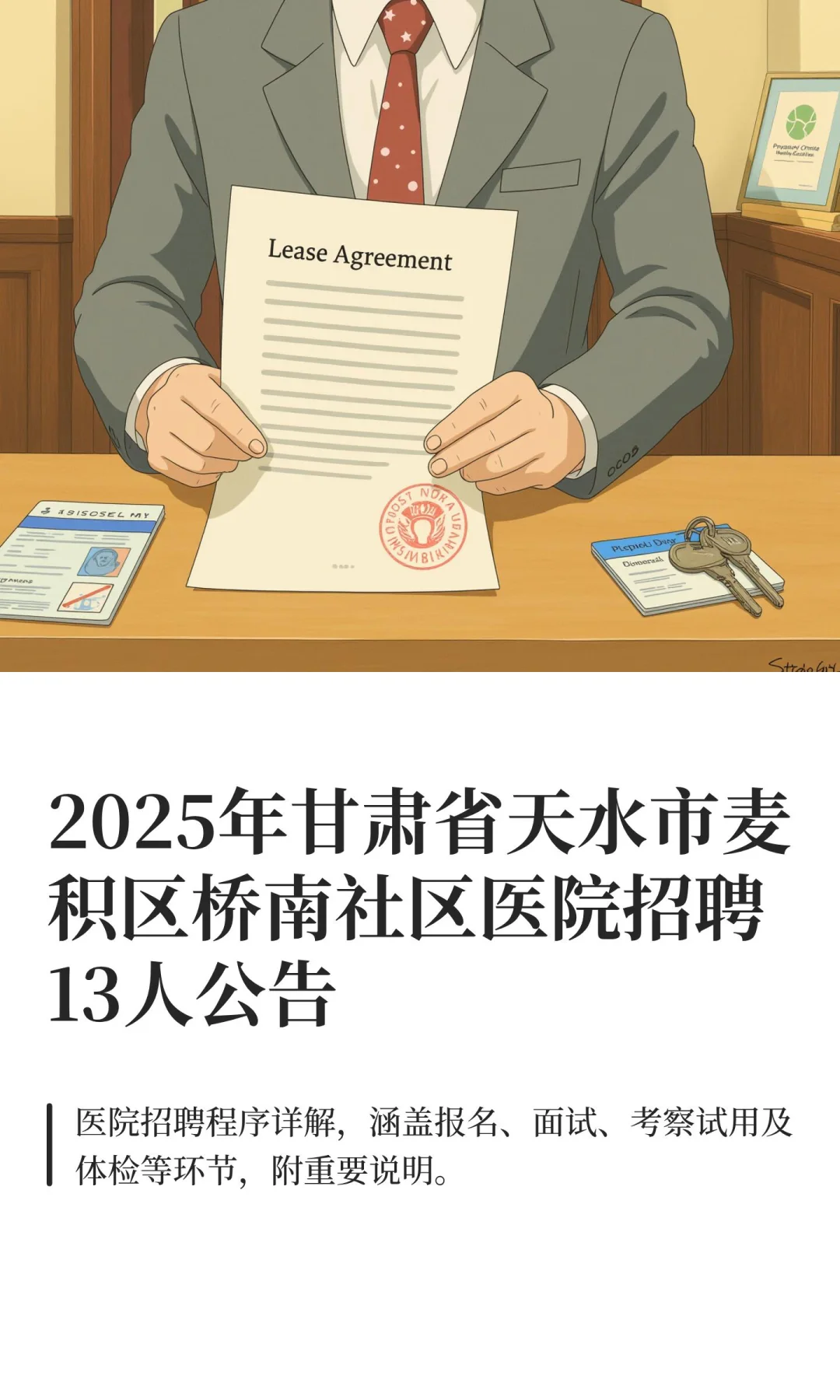 2025年甘肃省天水市麦积区桥南社区医院招聘
