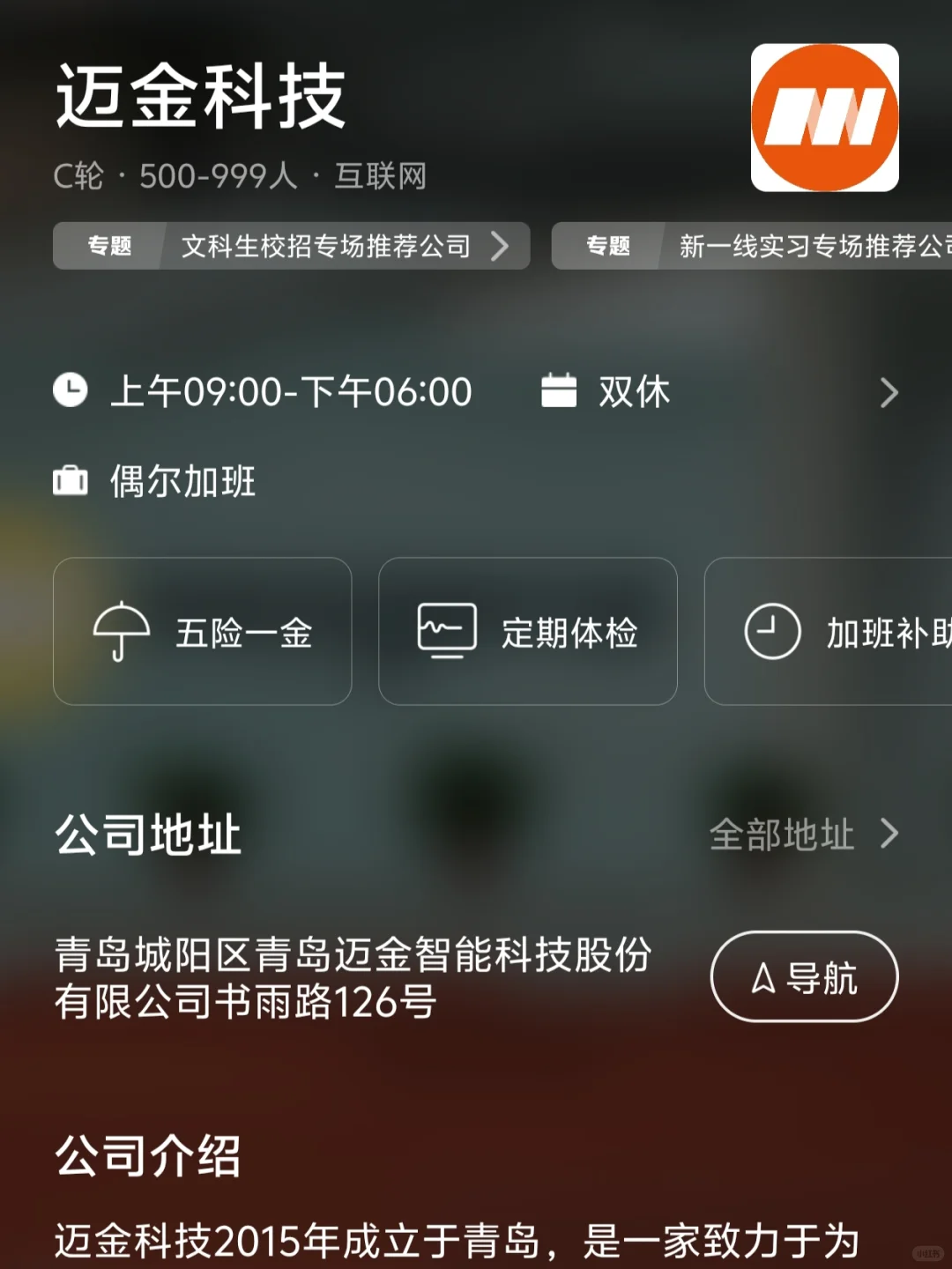 青岛小而美公司盘点✔
