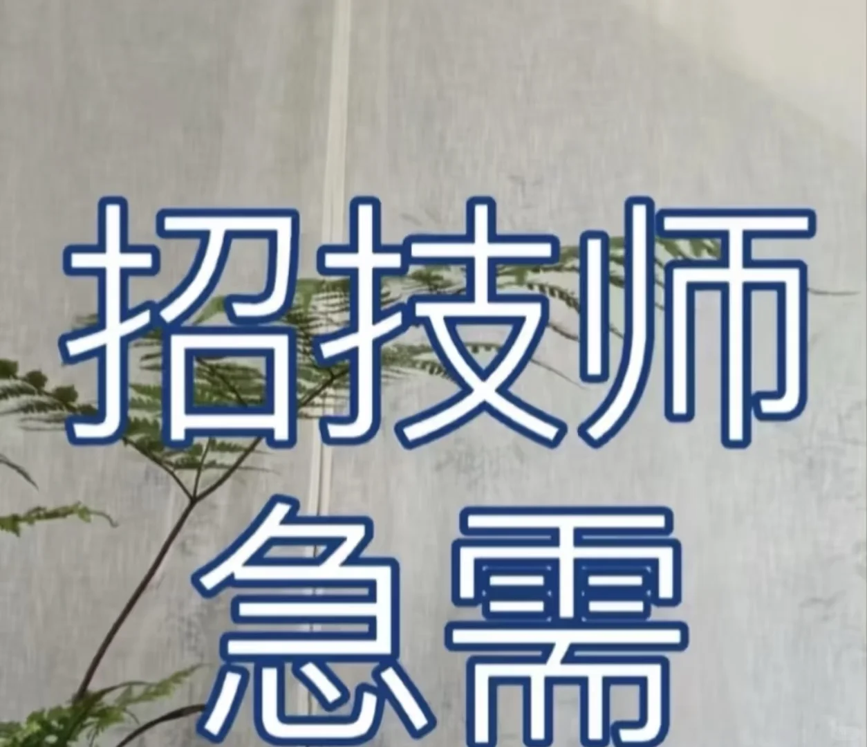 急聘spa技师