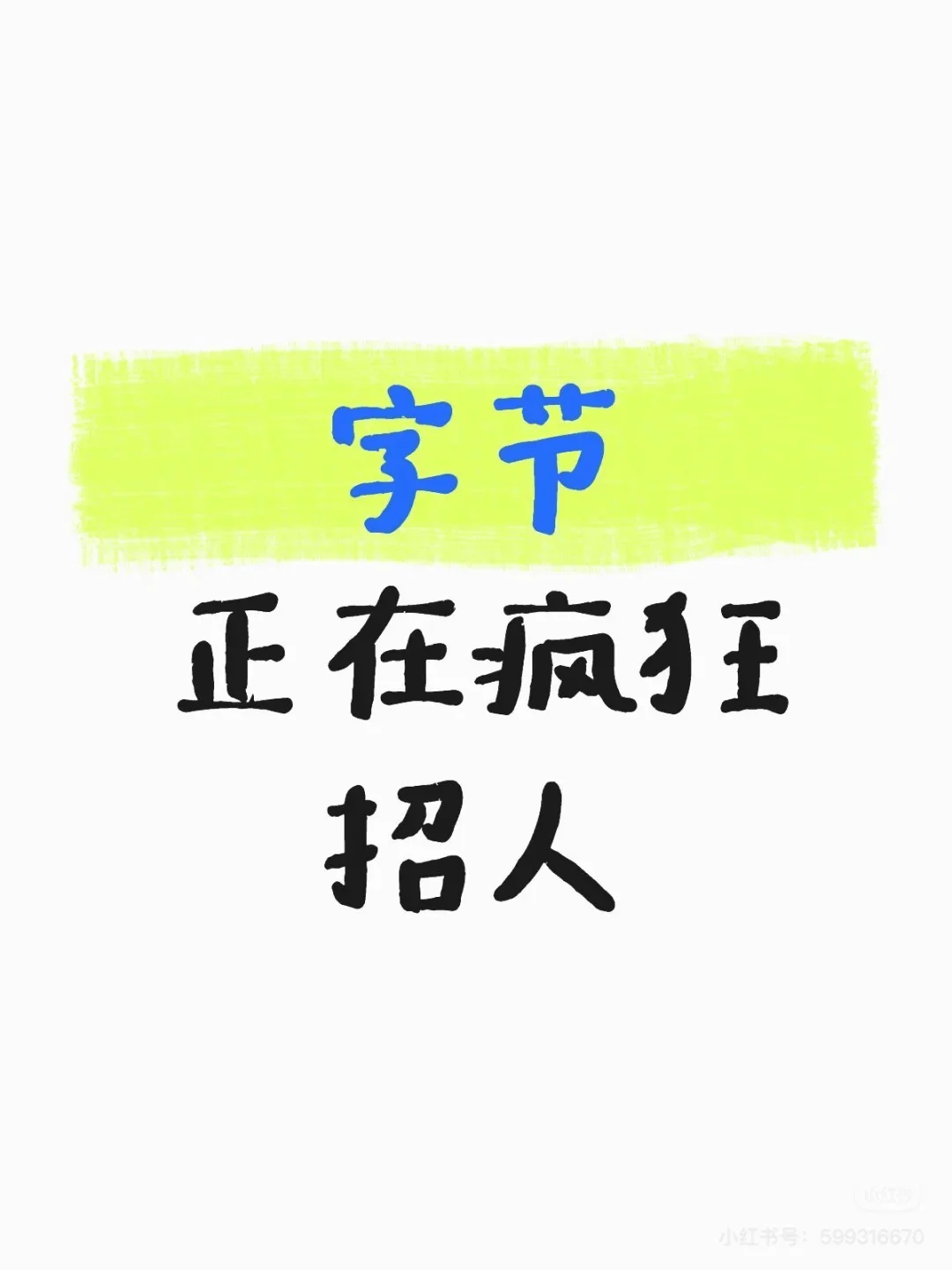字节正在疯狂招人
